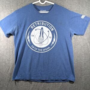 Call of Duty 2016 Infinite Warfare Retribution‎ Graphic Blue T-Shirt Size L